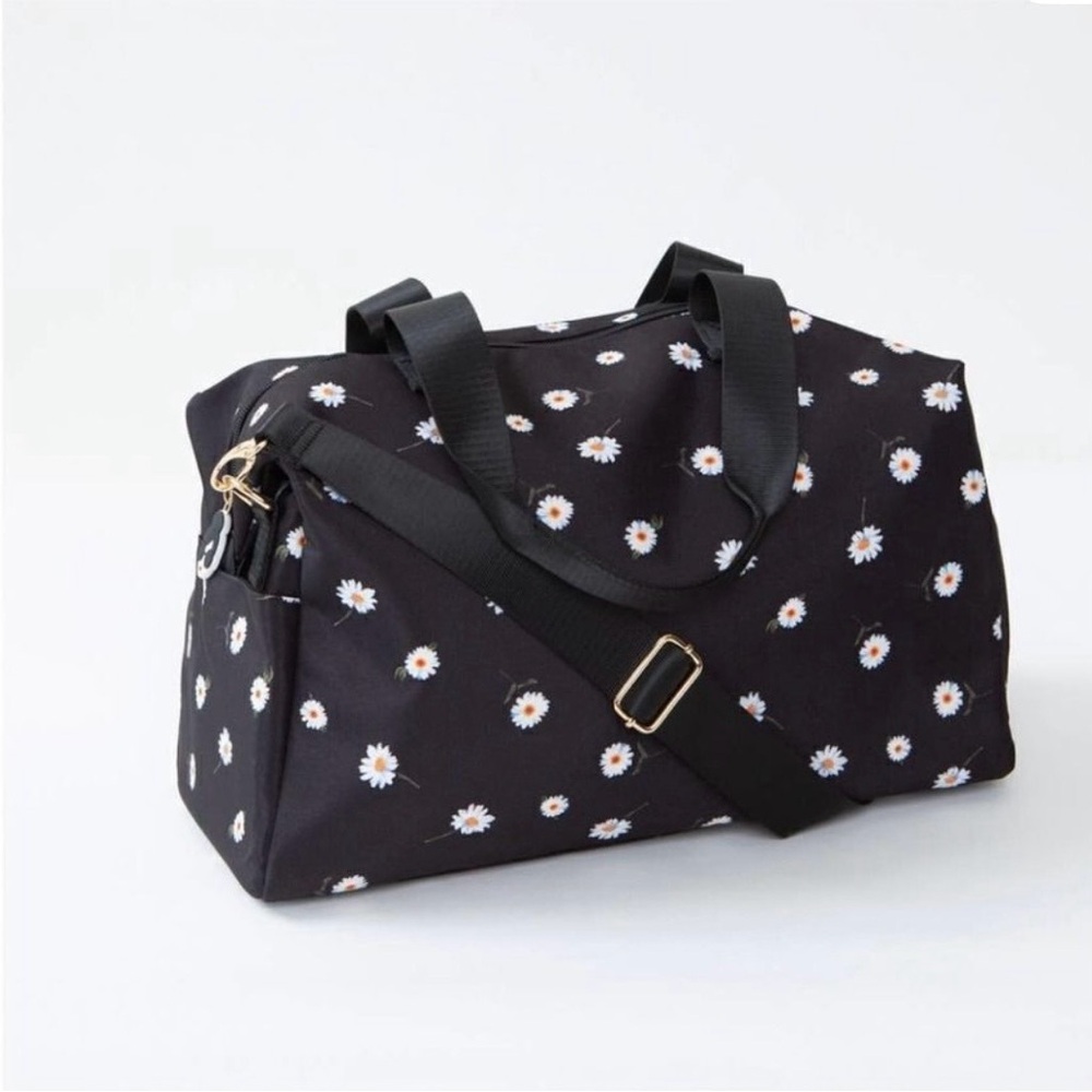 Alice + Olivia Black Floral Travel Bag